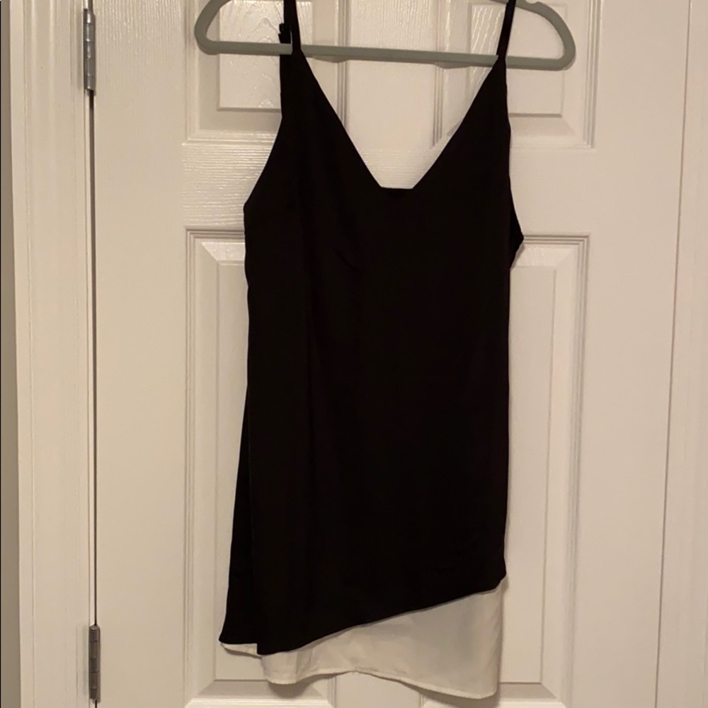 SHEIN Black and White Asymmetrical Mini Dress